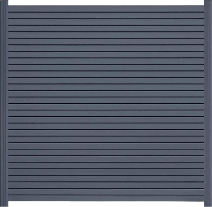 Endorphin EASY-ROM DIY ALU-Rhombuszaun in anthrazit 1 Element 180x180cm 2 Pfosten 7x7x235cm