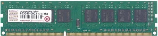 Actual product image Transcend 4GB DDR3L 1600 U-DIMM 1RX8 (1 x 8GB, 1600 MHz, DDR3-RAM, DIMM)