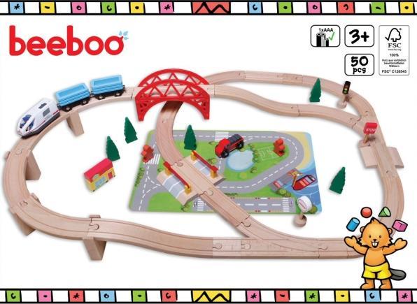Produktbild Spielmaus Grosses Eisenbahnset 50-teilig