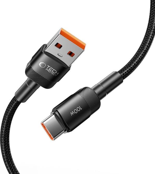 Image du produit Tech-Protect UltraBoost Evo câble USB-C / USB-C 100W 5A 0.5m - noir (0.50 m, 100 W)