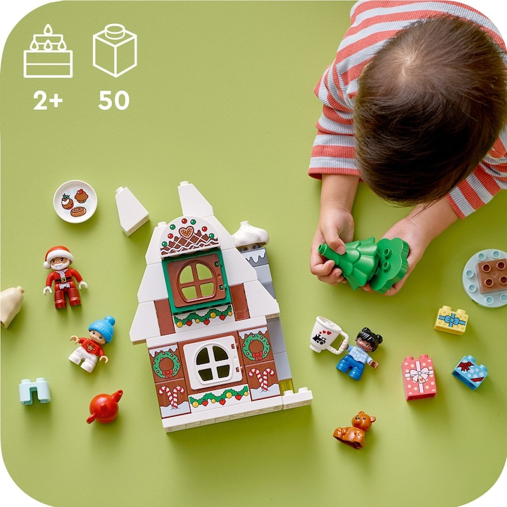 Immagine prodotto LEGO Casa di pan di zenzero con Babbo Natale (10976)