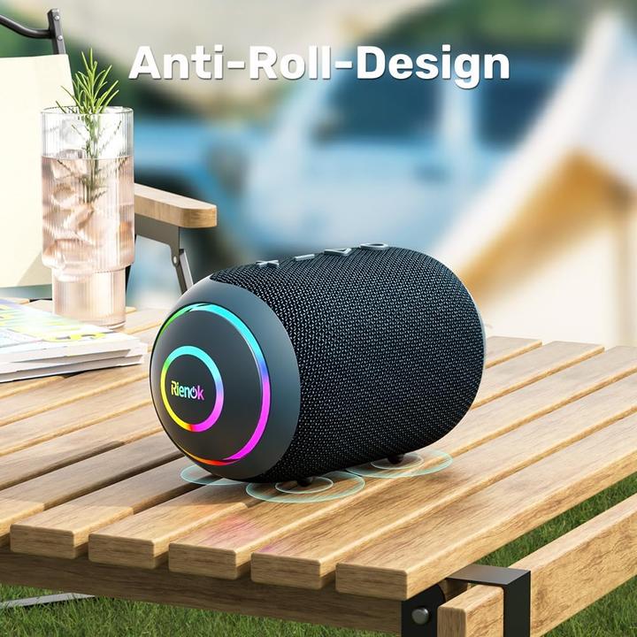 Produktbild Rienok Bluetooth-Lautsprecher mit LED-Licht (10 h)