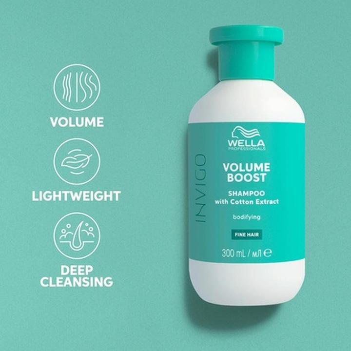 Immagine prodotto Wella Professionals Invigo Volume Boost Bodifying Shampoo for Volume and Shine (300 ml, Shampoo liquido)