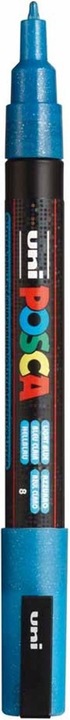 Actual product image Posca Marker PC-3M round tip (Glitter Light blue, 1.30 mm, 1 x)