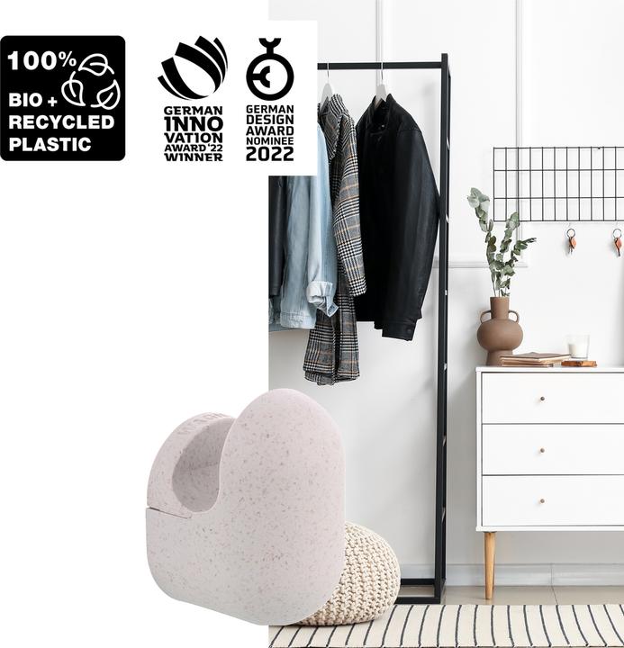 Actual product image Wagner System design yourself coat hook PILL WH 0413 with 1 hook grey, 1 pc.