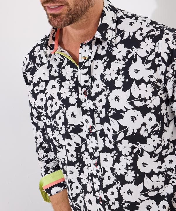 Actual product image Joe Browns Monochrome Floral Long Sleeve Shir (S)