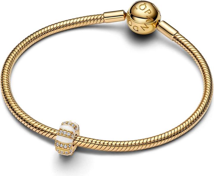 Image du produit Pandora Charm clip pierres et émail (Acier inoxydable, Plaqué or)