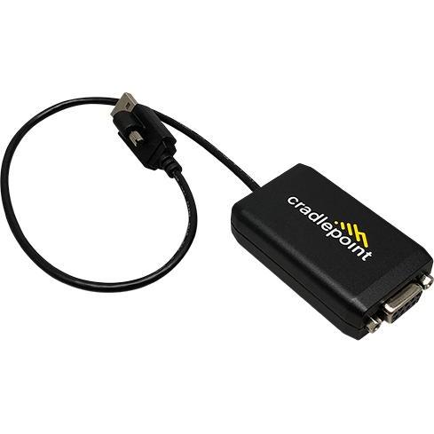 Cradlepoint Extnsib Cbl RS232 DB9 to Screw Lock USB (0.40 m, VGA) (170873-000)