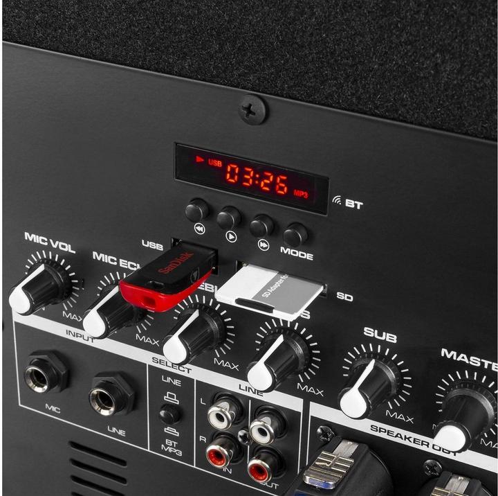 Actual product image Vonyx VX1015BT (Active, 1x 1000 W)