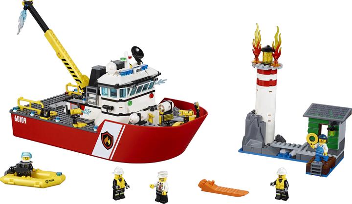 Produktbild LEGO Feuerwehrschiff (60109, LEGO City)