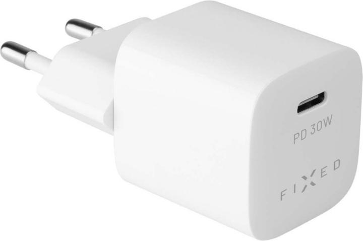 Fixed Mini chargeur de voyage USB-C 30W, blanc (30 W, 1 portion)
