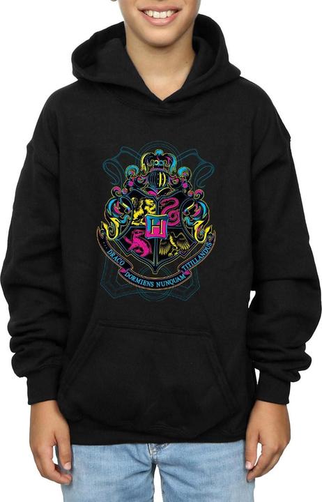 Immagine prodotto Neon Hogwarts Crest Felpa con Cappuccio Ragazzi (152, 158)