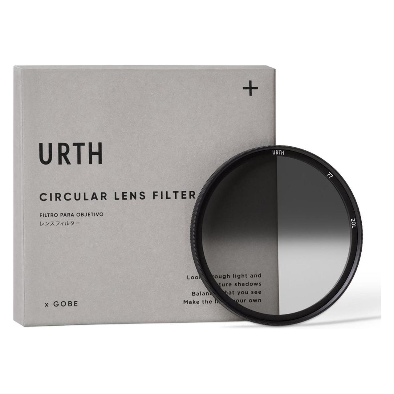 Urth 77mm Hard Graduated ND8 Lens Filter (Plus+) (77 mm, Nd- / Graufilter), Objektivfilter, Grau