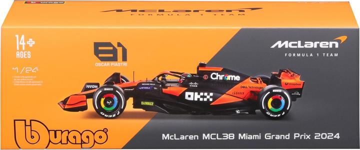 Produktbild Bburago McLaren F1 Team MCL38 1/24 Piastri 2024
