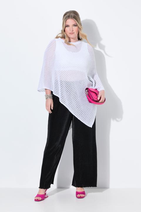 Actual product image Miamoda Poncho, oversized, Glitzer-Strick, Zipfelsaum (50, 52, 54, 56)