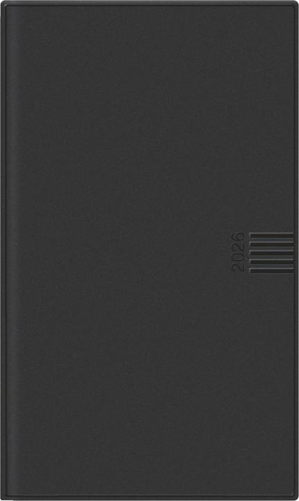 Wochen-Taschenkalender, schwarz 2026 (German)