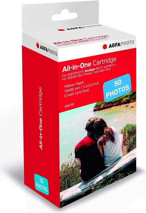 Actual product image AGFAPHOTO AMC 50 - 50 sheets 2.1 x3.4 (53 x 86 mm, 5 x)