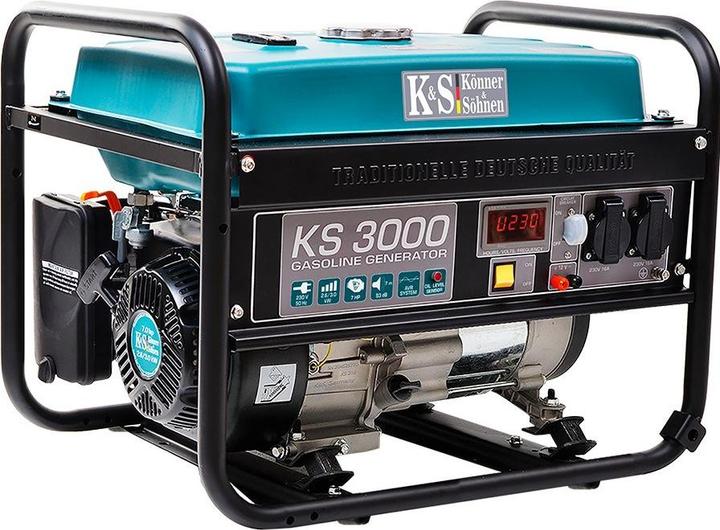 Actual product image Könner & Söhnen Geenrator Fuel 3kW 230V KS 3000 (2600 W, 2.08 l)