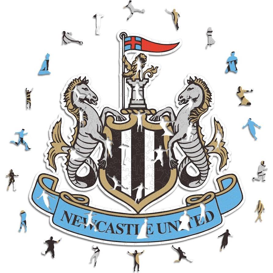 Iconic Newcastle United FC - Logo - Holz Puzzle Grösse M (270 Teile) (270 Teile)
