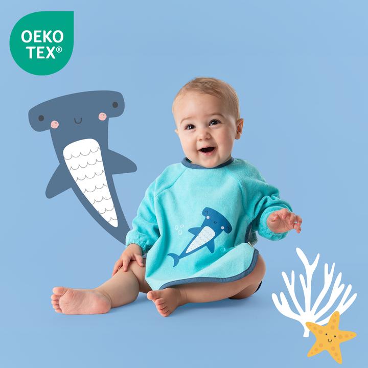 Produktbild Schlummersack Lätzchen mit Ärmeln wasserfest (6 Monate)