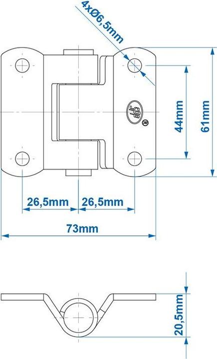 Actual product image ProPlus Hinge SPP ZW-02.40