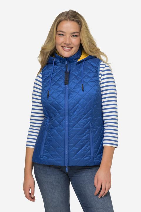 Produktbild Laurasøn Damen Wende-Steppweste, Kapuze royalblau M 825345756-M (M)