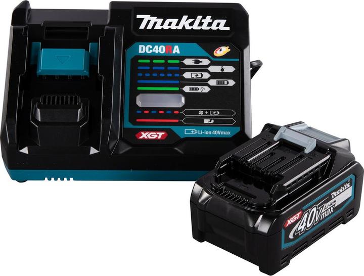 1 x Batterie BL4040 40 V max 4,0 Ah, 1 x Ladegerät DC40RA