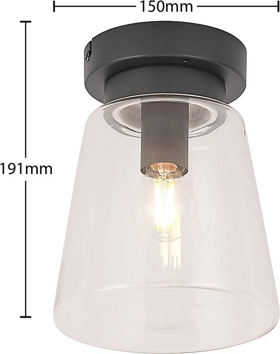 Produktbild Lindby Carmalin Deckenleuchte aus Glas (E14)