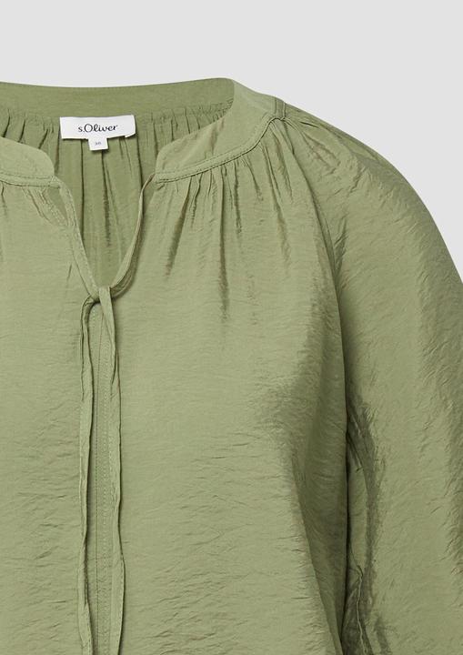 Immagine prodotto s.Oliver Bluse Fliessende Viskose-Bluse mit Raffung und Schleife (46)
