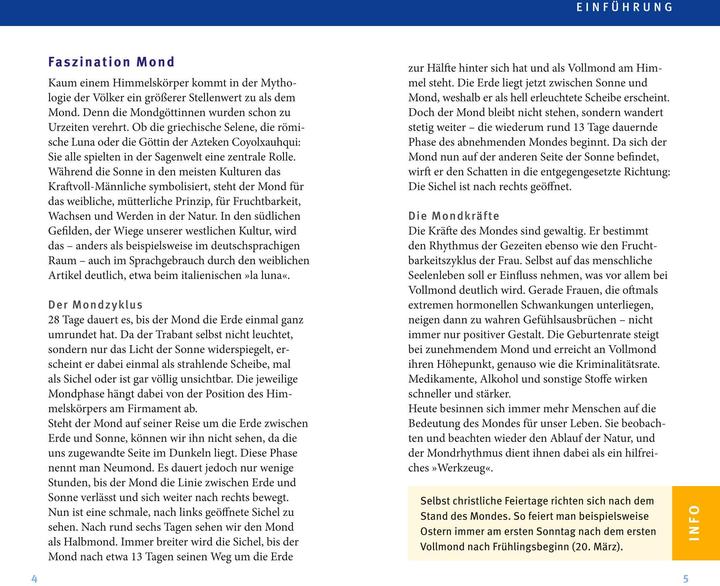 Actual product image Mondkalender 2026 (German, Andrea Lutzenberger, 2025)