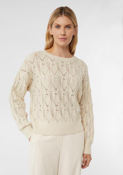 Image du produit Comma Strickpullover Weicher Strickpullover mit Ajourmuster (S)