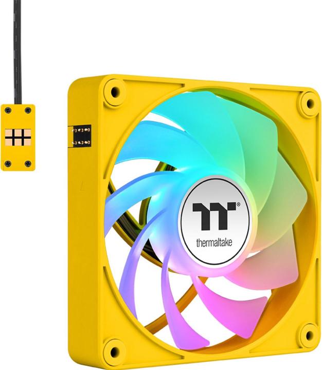 Immagine prodotto Thermaltake TT CT120 EX Reverse ARGB PC Cooling Fan 3 Pack Bumblebee (120 mm, 3 x)