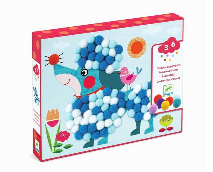 Produktbild Djeco Pompom Collagen Hunde