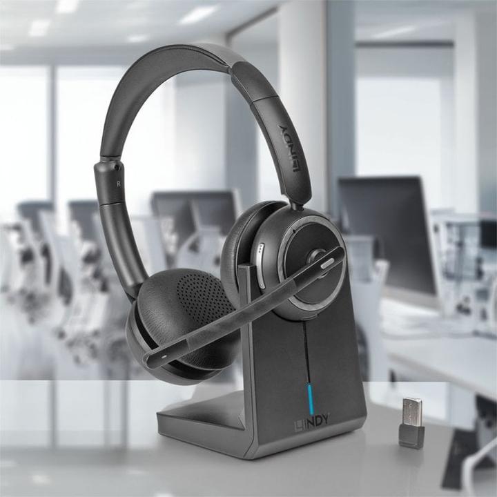 Immagine prodotto Lindy L118 Kabelloses Bro-Headset (Cablato, Senza fili, USB-C)