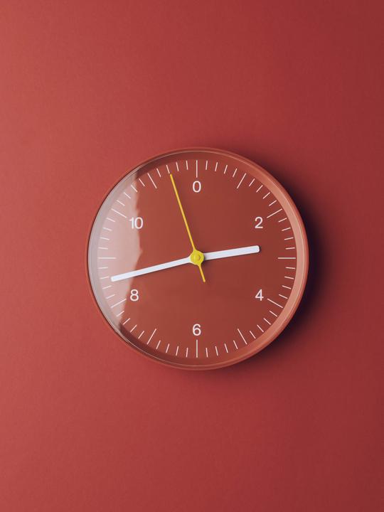 Actual product image HAY - Wall Clock - W26.5 cm - Red (26.50 cm)