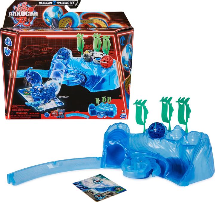 Immagine prodotto Spin Master Set di allenamento Bakugan 2023 con Core Ball Octogan del Clan dell'Acqua (paesaggio di allenamento