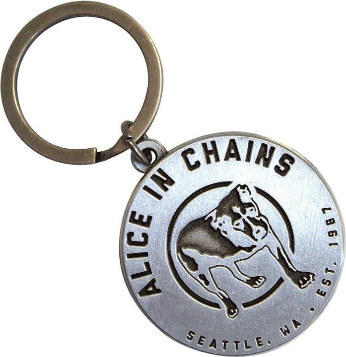 Actual product image Alice In Chains Three Legged Dog Keyring