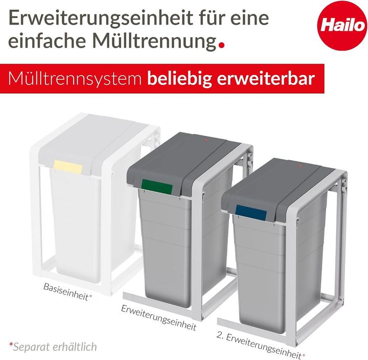 Produktbild Hailo ProfiLine Öko XL (Erweiterungseinheit), Flexibles Mülltrennsystem, 38 ltr (38 l)