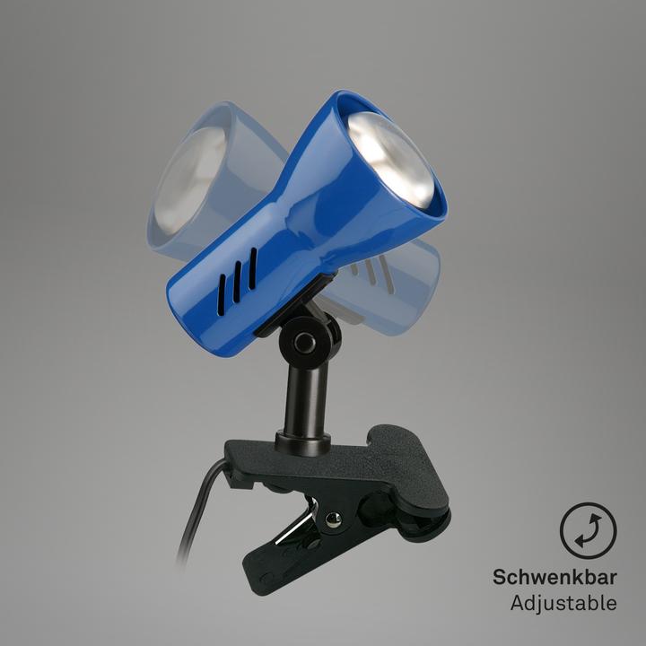 Immagine prodotto Briloner Lampada a pinza, blu, 1xE14/40W (E14)