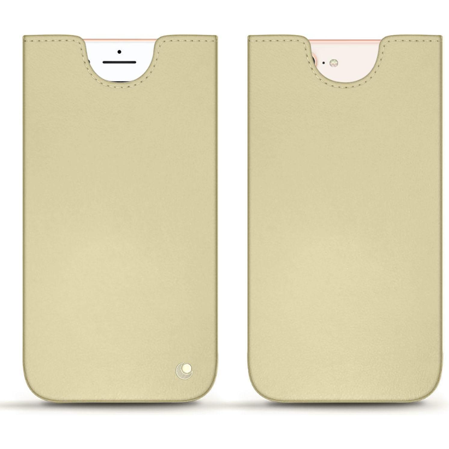 Thumbnail - Noreve Lederschutzhülle (Apple iPhone 8 Plus), Smartphone Hülle, Beige