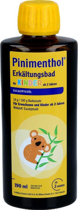 Actual product image Pinimenthol Eucalyptus oil cold bath for children from 2, 190 ml bath additive (190 ml)