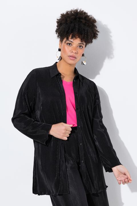 Produktbild Miamoda Plissee-Bluse, A-Linie, weiter Langarm (54)