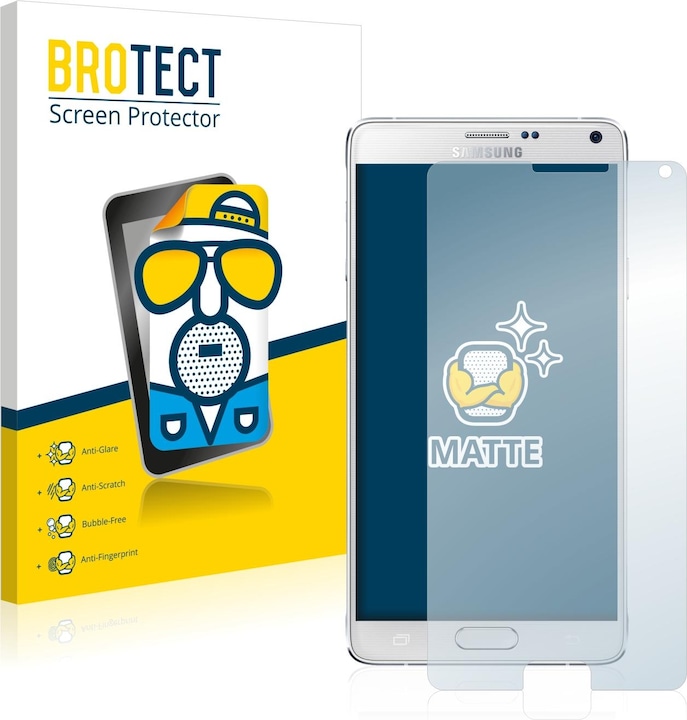Produktbild BROTECT Entspiegelungs-Schutzfolie Displayschutz Matt (2 Stück, Samsung Galaxy Note 4)