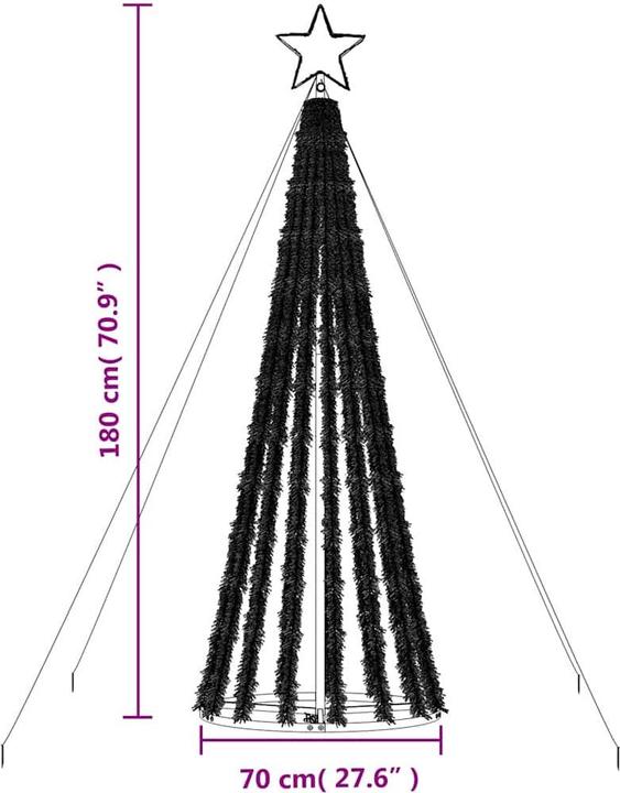 Produktbild vidaXL LED Weihnachtsbaum