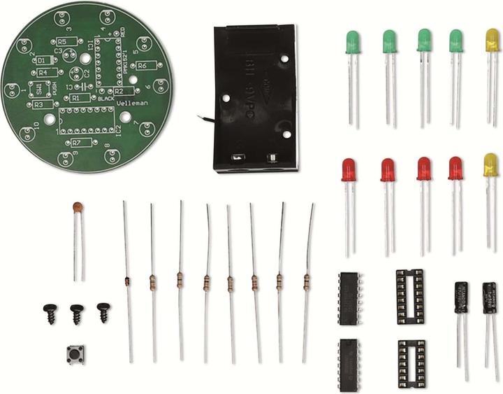 Nutritional values and ingredients Whadda WSG152 LED kit spider LED wheel (Construction kit)