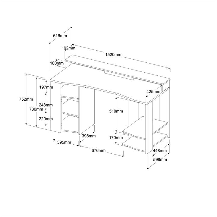 Image du produit Parisot Kinding (152 x 62 x 87 cm)