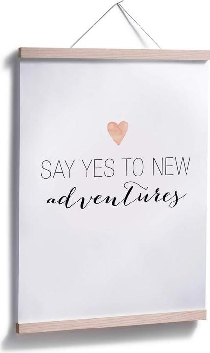Produktbild Trenddeko Say yes to new adventures (60 x 80 cm)