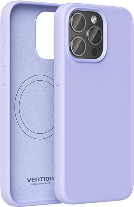 Actual product image Vention KUFV0-40 Silicone Case for iPhone 15 Pro Max (purple) (Apple iPhone 15 Pro Max)