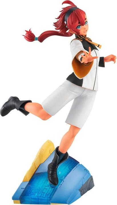 Actual product image Megahouse Mobile Suit Gundam The Witch From Mercury GGG Statue Suletta Mercury 21 cm