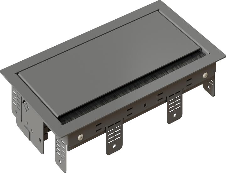 Actual product image IB Connect BOX mounting frame grey S 3-gang